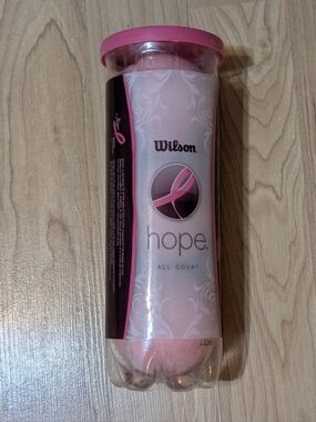 NWT Wilson Pink Hope Tennis Balls